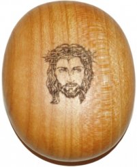 Magický dřevěný valoun Ježíš