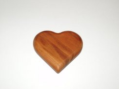 Dřevěné srdíčko do ruky, hmatka - PC4