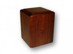 Dřevěná urna s rámečkem - UR13H