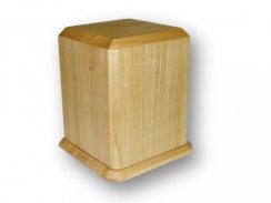 Dřevěná pohřební urna s podstavou - UR10T