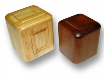 Dřevěné urny na zvířátka - Volba jiného odstínu než je na hlavním obrázku - Přírodní