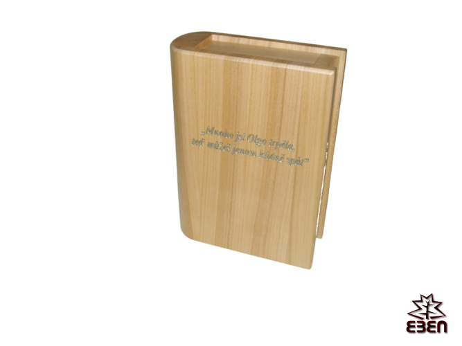 Dřevěná urna - kniha - UR15T